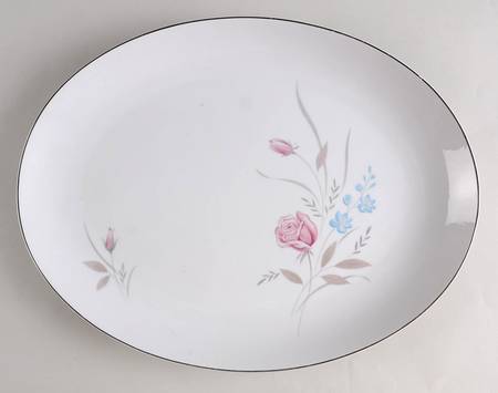 New Rose 16" Oval Serving Platter
