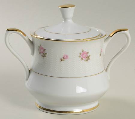 Pink Blossom Sugar Bowl & Lid