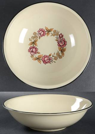 Plum Rose 9" Round Vegetable Bowl