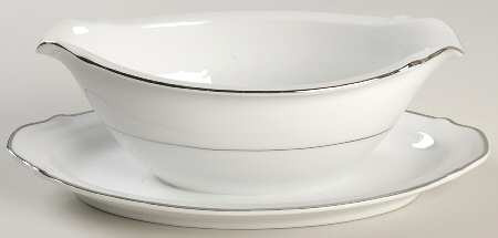 Prelude Gravy Boat with Attached Underplate