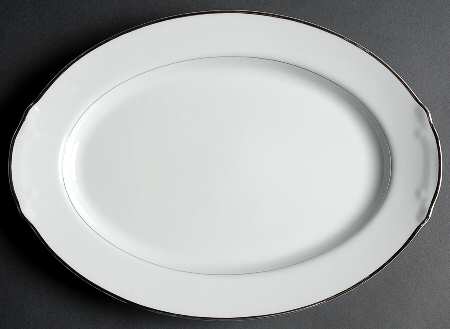 Prelude 14" Oval Serving Platter by Fashion Manor