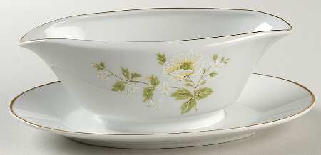 Summertime Gravy Boat with Attached Underplate