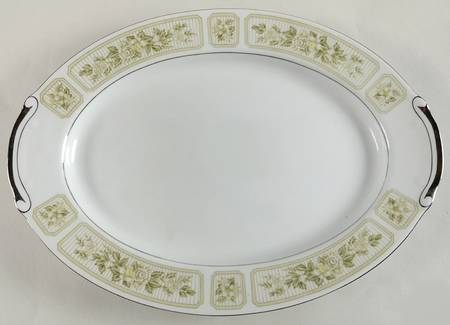 Vanessa 14" Oval Serving Platter by Fashion Manor