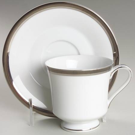 Elegance Footed Cup & Saucer Set