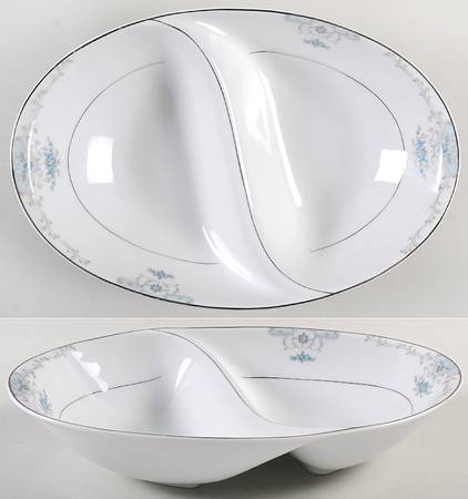 Heirloom 11" Oval Divided Vegetable Bowl