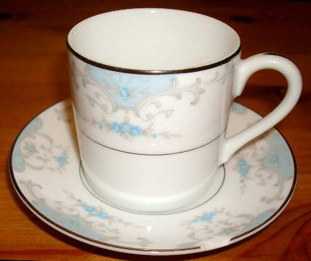 Heirloom Flat Demitasse Cup & Saucer Set