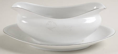 Remembrance Gravy Boat with Attached Underplate