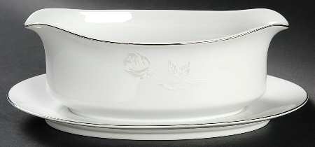 Remembrance Gravy Boat with Attached Underplate