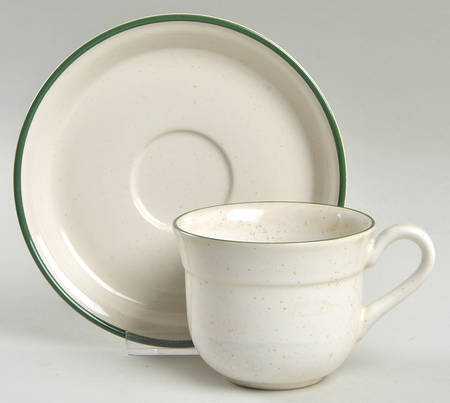 Spring Bouquet Flat Cup & Saucer Set