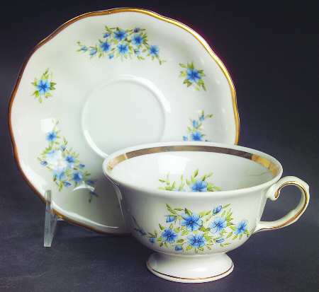 Candia Footed Cup & Saucer Set