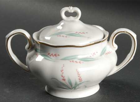 Celina (Gold Trim) Sugar Bowl & Lid