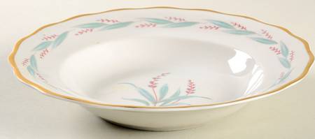 Celina (Gold Trim) Rim Soup Bowl