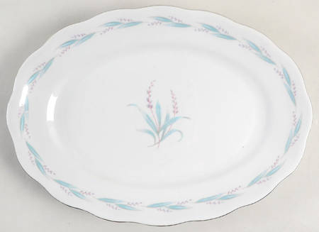 Celina (Platinum Trim) 13" Oval Serving Platter