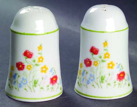 English Flowers Salt & Pepper Set
