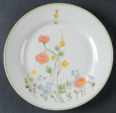 English Flowers Bread & Butter Plate