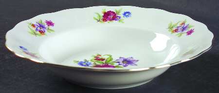 Meisen Flower Rim Soup Bowl