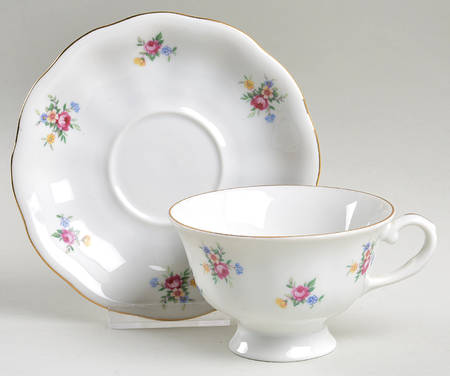 Julia Footed Cup & Saucer Set