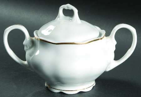 Golden Wedding Sugar Bowl & Lid