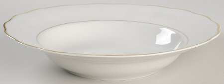 Golden Wedding Rim Soup Bowl