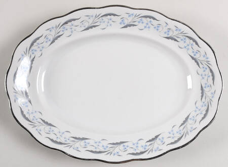 Harmony (Platinum Trim) 13" Oval Serving Platter
