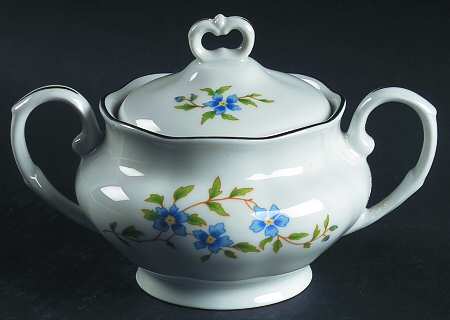 Maria (Platinum) Sugar Bowl & Lid