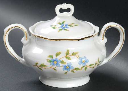 Maria (Gold Trim) Sugar Bowl & Lid