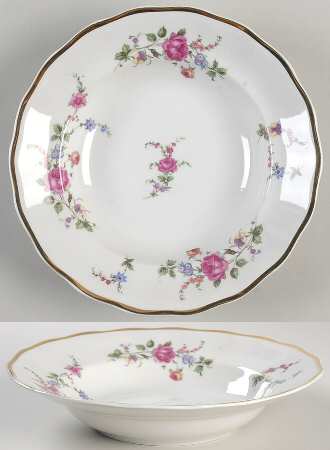 Sheraton Rose Rim Soup Bowl