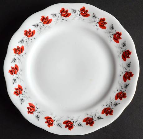 Trailing Rose Bread & Butter Plate