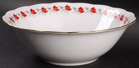 Trailing Rose 9" Round Vegetable Bowl