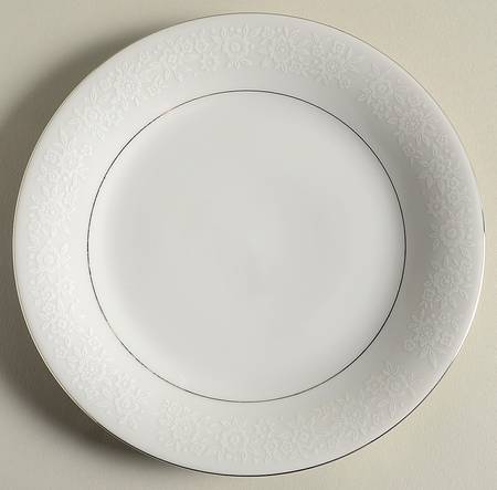 White Lace Salad Plate