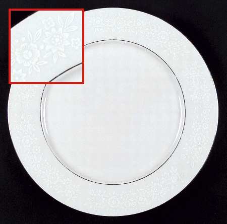 White Lace Dinner Plate