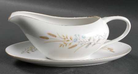 Autumn Wheat Gravy Boat & Underplate