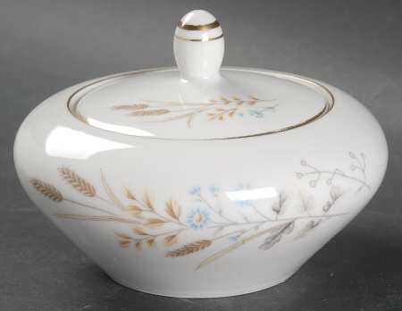 Autumn Wheat Sugar Bowl & Lid