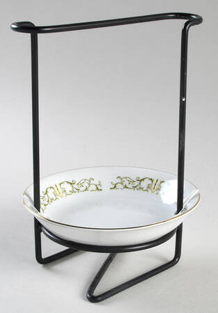 Bell Flower 8"-8 1/4" Salad Serving Set/Utensil Holder  HC