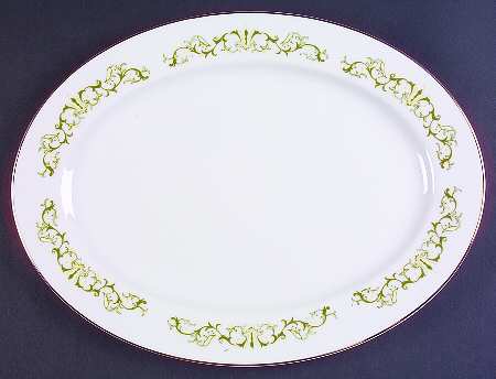 Bell Flower 14" Oval Serving Platter