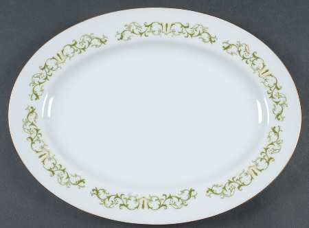 Bell Flower 12" Oval Serving Platter
