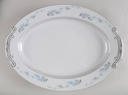 Blue Plum 16" Oval Serving Platter