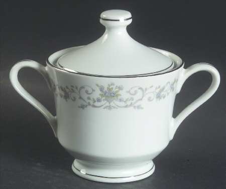 Blue Rose Sugar Bowl & Lid