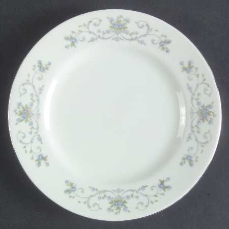 Blue Rose Bread & Butter Plate