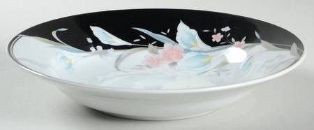 Black Rhapsody Rim Soup Bowl