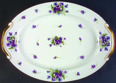 Boutonniere 16" Oval Serving Platter
