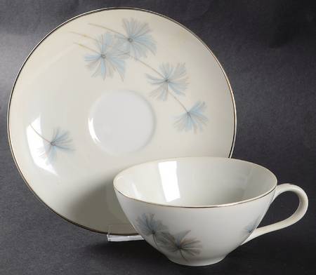 Celeste Flat Cup & Saucer Set