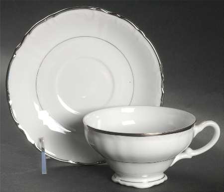Charm Footed Cup & Saucer Set