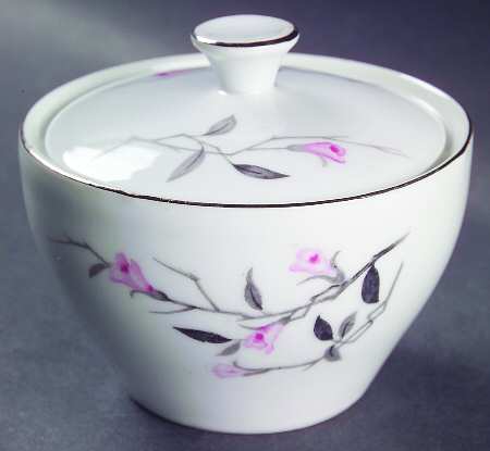 Cherry Blossom Sugar Bowl & Lid