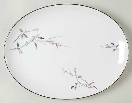 Cherry Blossom 14" Oval Serving Platter