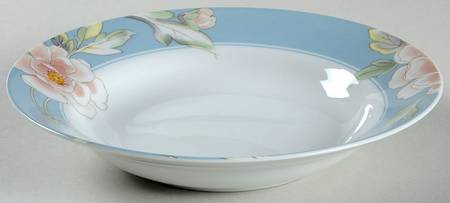 Cherish Blue Rim Soup Bowl