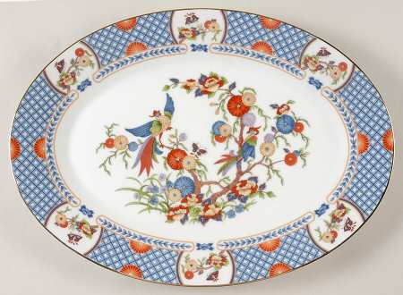 China Garden 14" Oval Serving Platter
