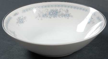 Christine (Blue Flowers) Coupe Cereal Bowl