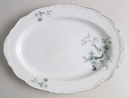 Chrysanthemum 14" Oval Serving Platter