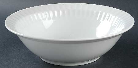 Country White (Embossed) 9" Round Vegetable Bowl